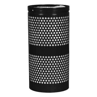10-Gallon Black Landscape Series Receptacle